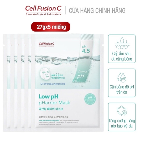 Cell Fusion C Mặt Nạ Dưỡng Da pH Thấp Low Ph pHarrier Mask (25ml*10 miếng)